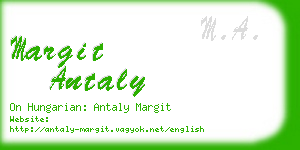 margit antaly business card